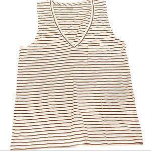 NWOT Madewell Striped Cotton Tank Top